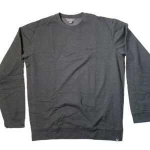 Eddie Bauer Men’s Pullover Sweatshirt Crew Neck Long Sleeve Dark Gray Size TL